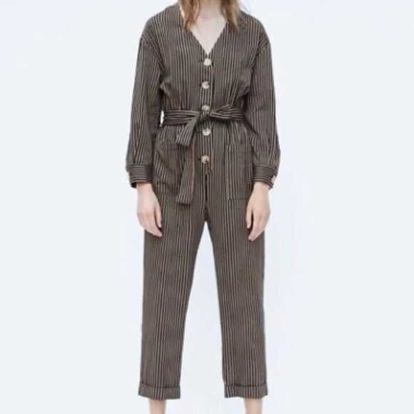 Zara Women's Long-Sleeved Jumpsuit - Picture 3 of 12